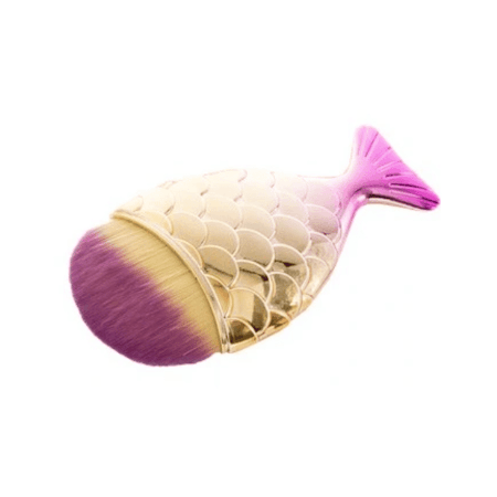 Sminkborste - Fiskformad - Rosa
