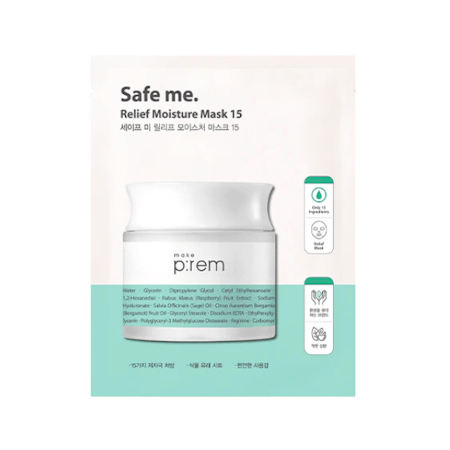MAKE P:REM SAFE ME. RELIEF MOISTURE MASK SET OF 10 - Ansiktsvårdsset