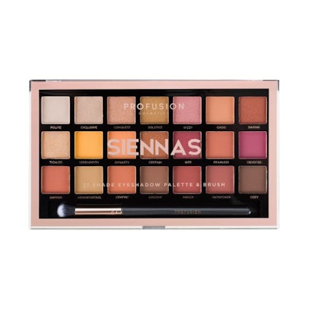 Profusion Cosmetics 21 Shade Eyeshadow Palette - Sienna