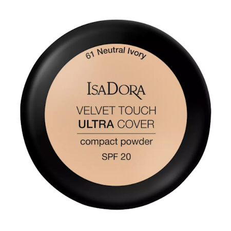 IsaDora Velvet Touch Ultra Cover Compact Powder SPF20 - 61 Neutral Ivory