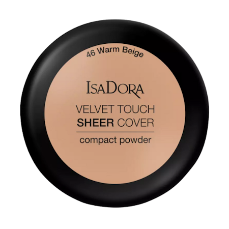 IsaDora Velvet Touch Sheer Cover Compact Powder - 46 Warm Beige