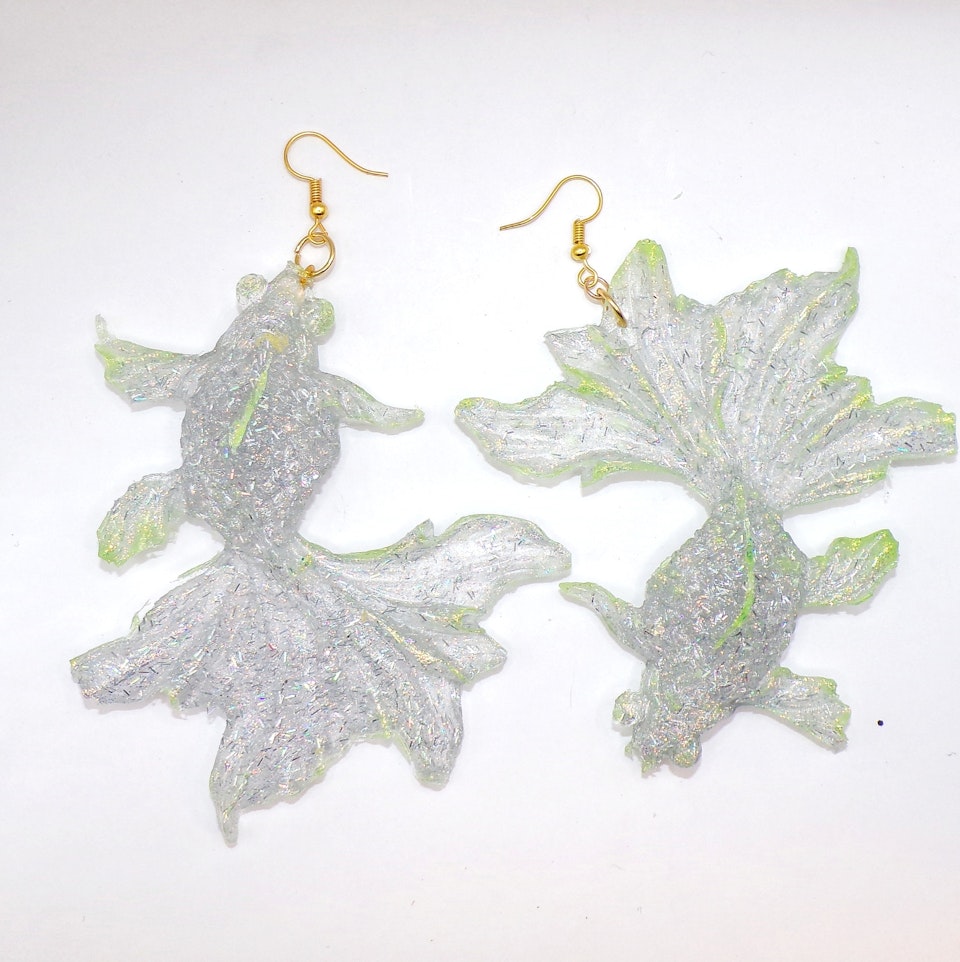 TRUE PHISH discoglitter/silver leaf