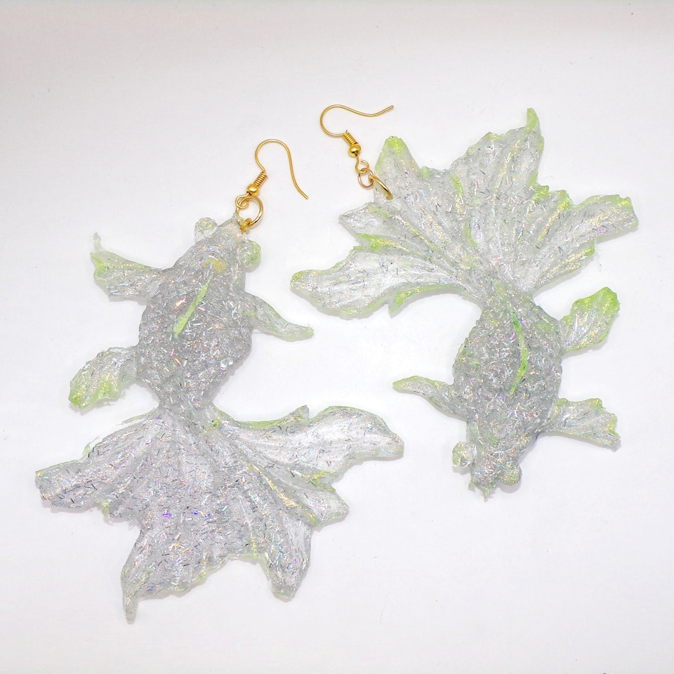 TRUE PHISH discoglitter/silver leaf