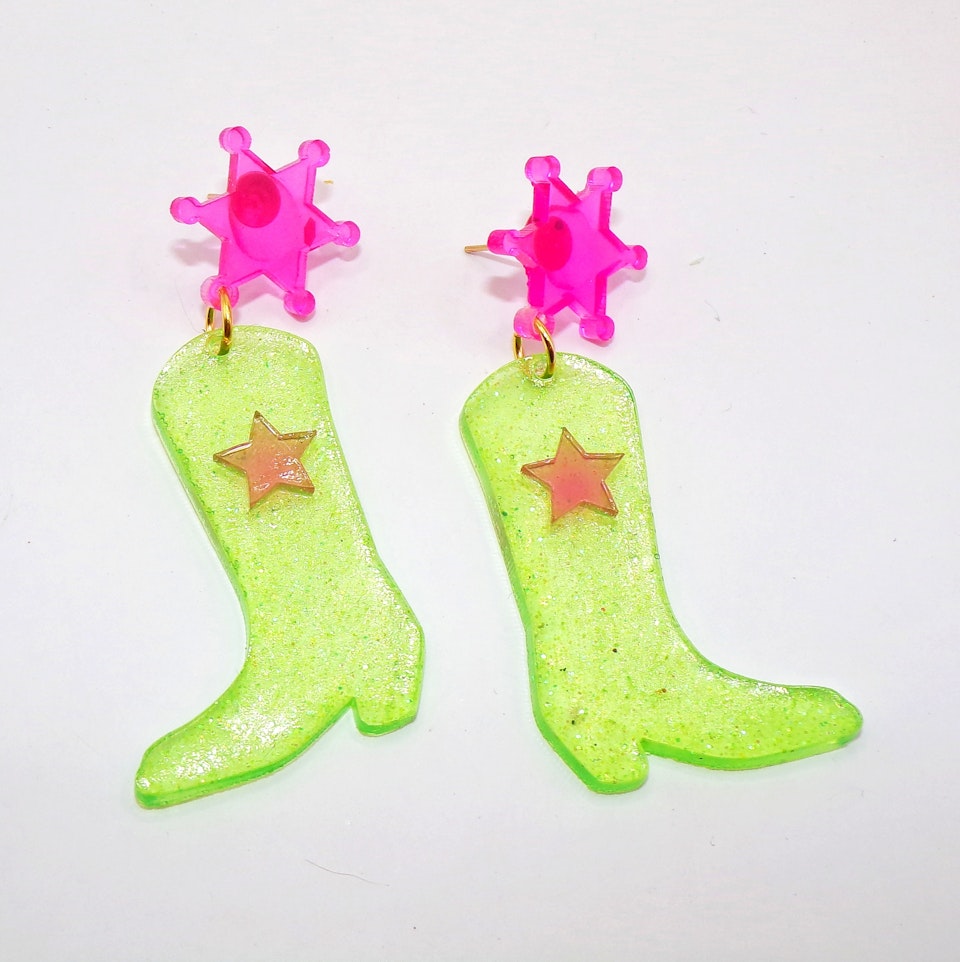 COWGIRL SHERIFF neon