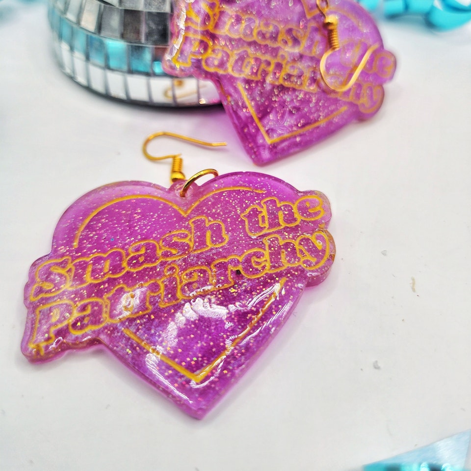 SMASH THE PATRIARCHY lilac