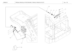 Bakre Enkelt Hydrauliskt Uttag
