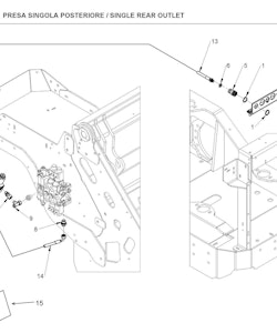 Bakre Enkelt Hydrauliskt Uttag