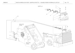 Bakre dubbelt hydrauliskt uttag