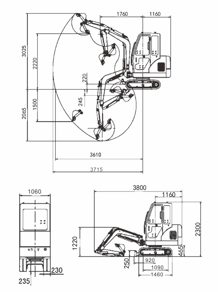 Grävmaskin Nante NT18