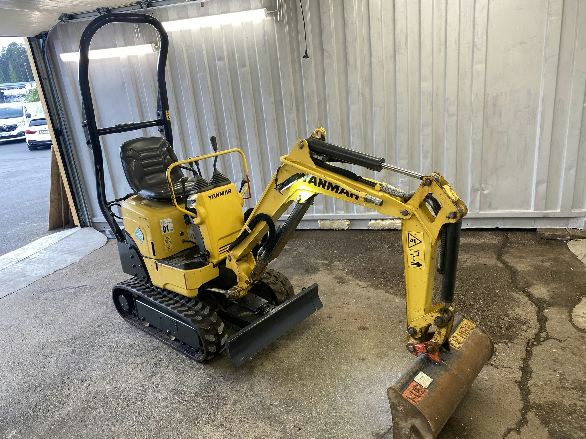 Yanmar SV08-1A Minigrävare / Bandbreddning