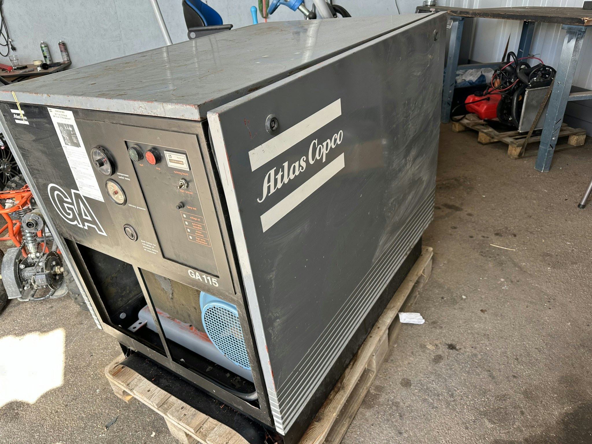Skruvkompressor Atlas Copco GA115