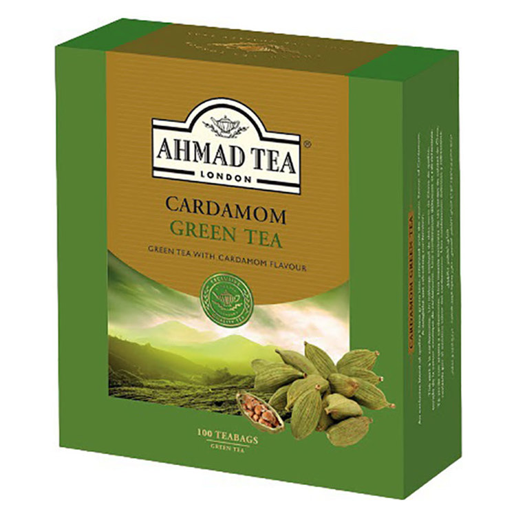 Ahmad Tea Vihreä Tee Kardemummalla teepussi 100 kpl