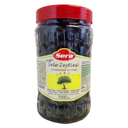 Sera Mustat Oliivit - Sele Zeytin 1kg