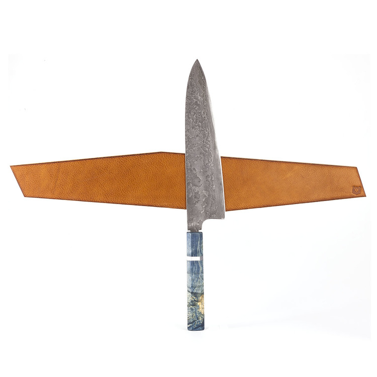 Brown Geometric Knife Holder