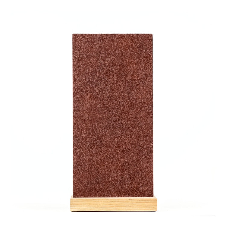 Magnetic Darkbrown Leather Block