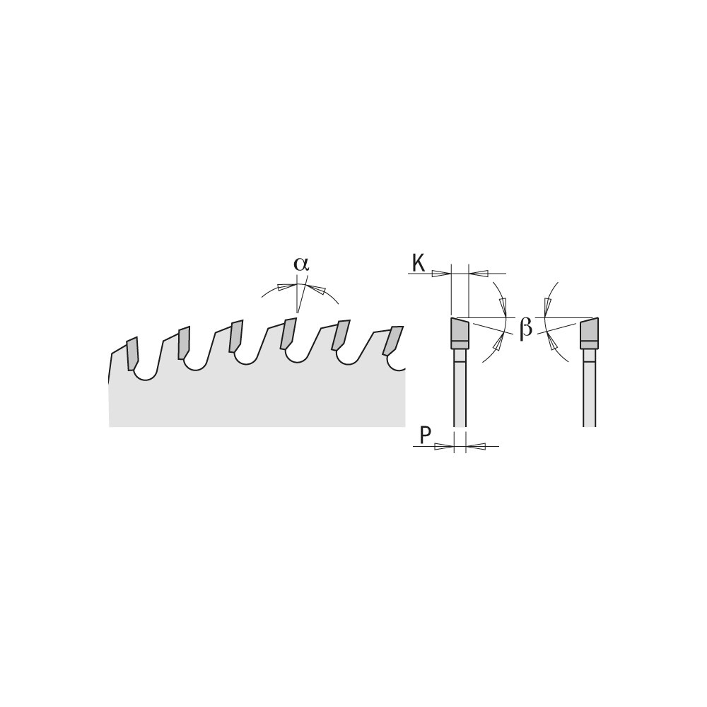 Pakke 10stk.  D216    2,4/1,6    Ø30   Z24    -5Neg°     15° ATB   Kløv/Kapp  CONTRACTOR  (rimelig pris)