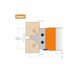 Kutter for avrunding R15/20 d=40