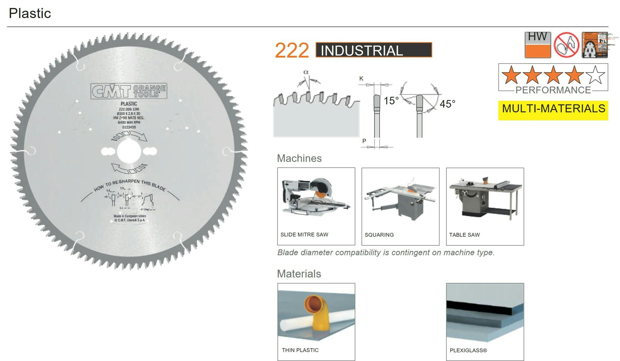 D300 2,8/22  Ø30 Z96 -3°  MATB  Plastik kapp.