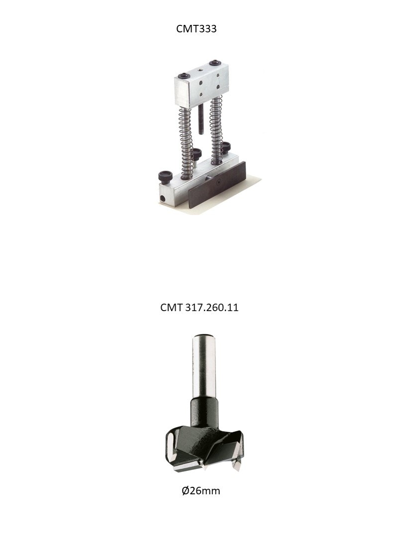 Universal Hinges Boring System for VINDUSHÅNDTAK 43/00