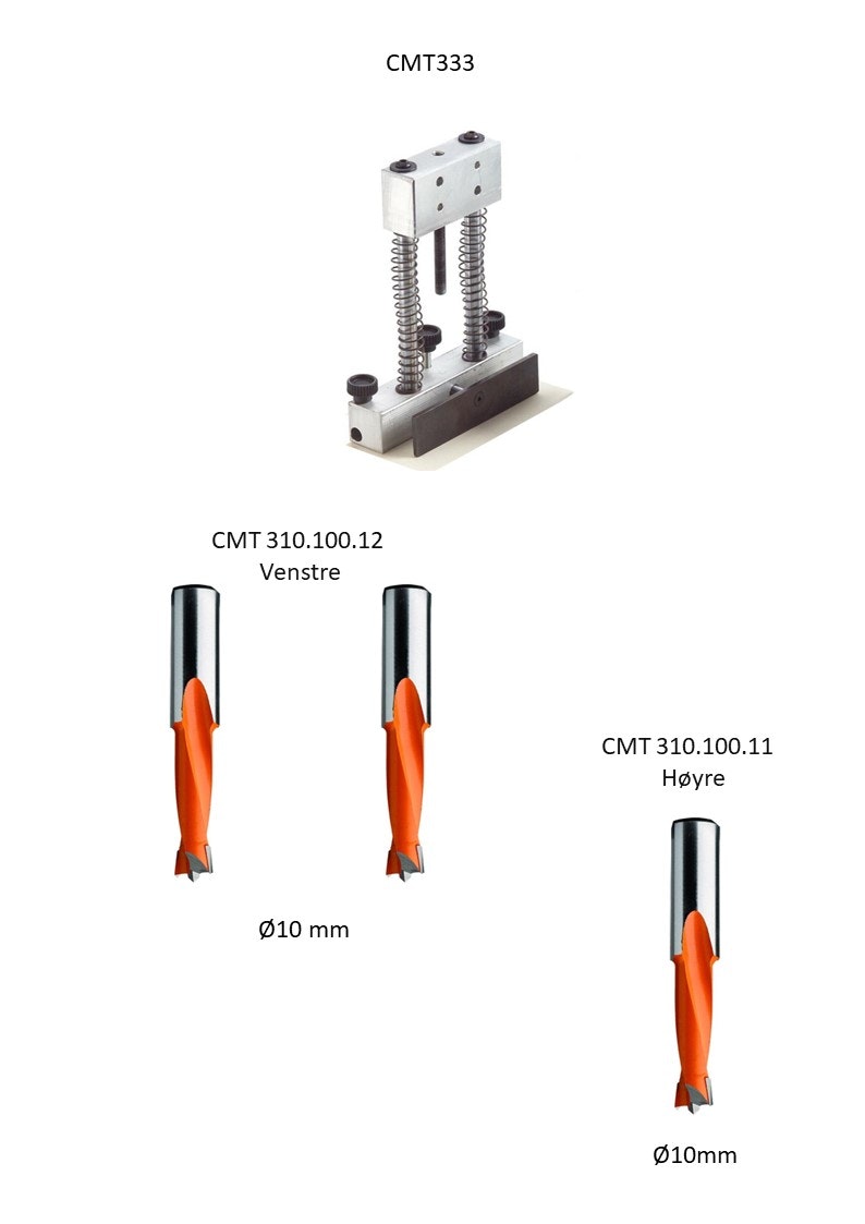 Universal Hinges Boring System for VINDUSHÅNDTAK 43/00