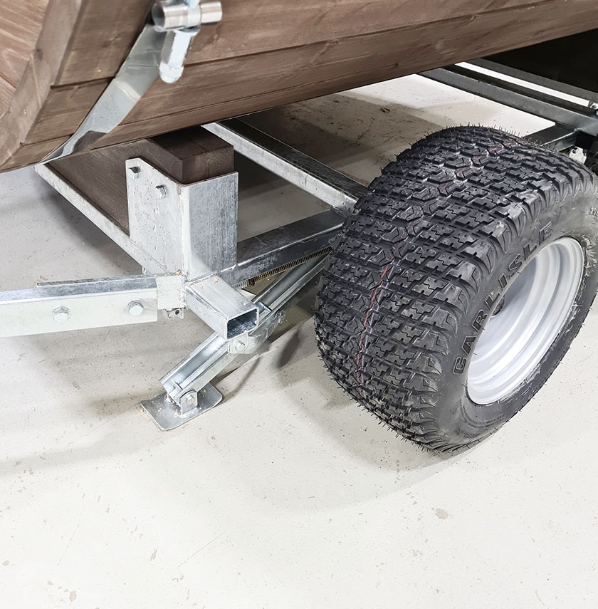 Bastuvagn Eld 2m - En elegant och funktionell bastuvagn för avkoppling och värme