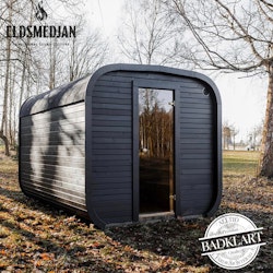GLÖD Vedeldad Bastu med Relax 3m (1 rum+relax)