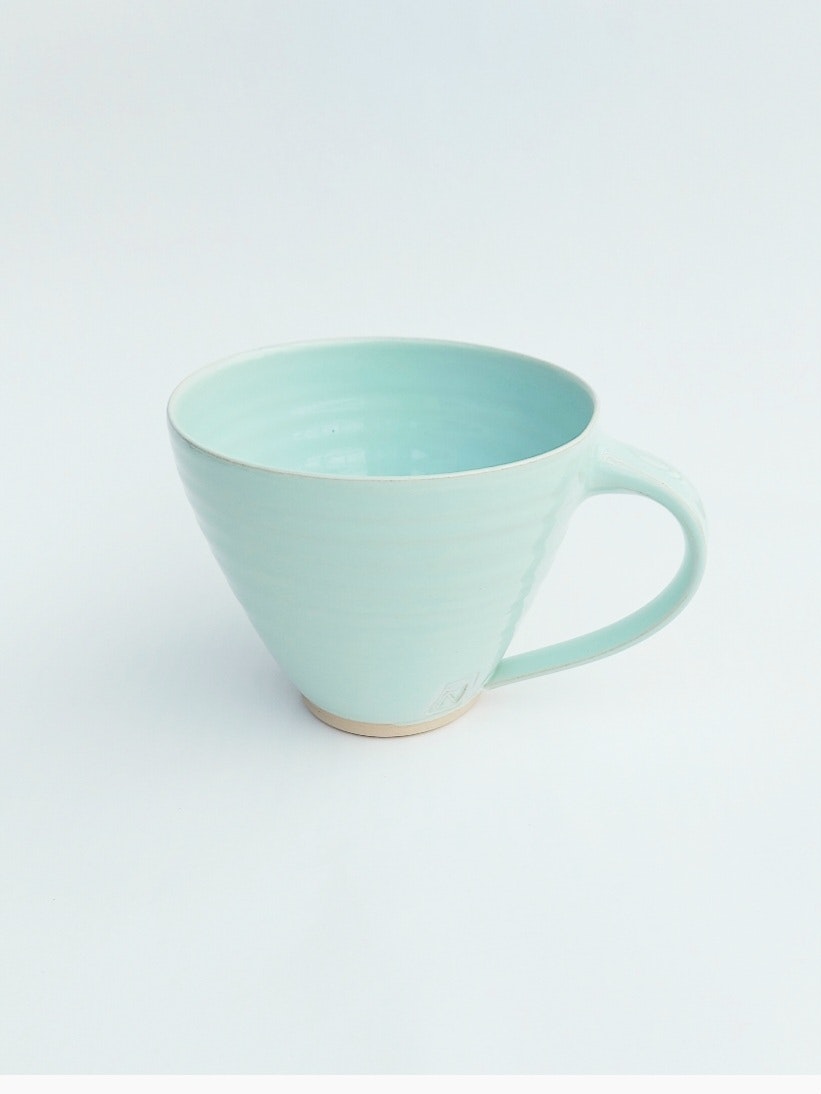 Kaffekopp Turkos, drejad - Frida Nilsson Keramik ~ handgjord keramik från  Höganäs