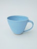 Frida Nilsson Keramik Höganäs Handgjord keramik kaffekopp med öra kaffemugg mugg kopp blå himmelsblå drejad