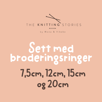 Sett med broderingsringer