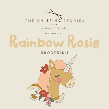 Rainbow Rosie Enhjørningen Broderikit