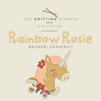 Rainbow Rosie Enhjørningen - Broderioppskrift