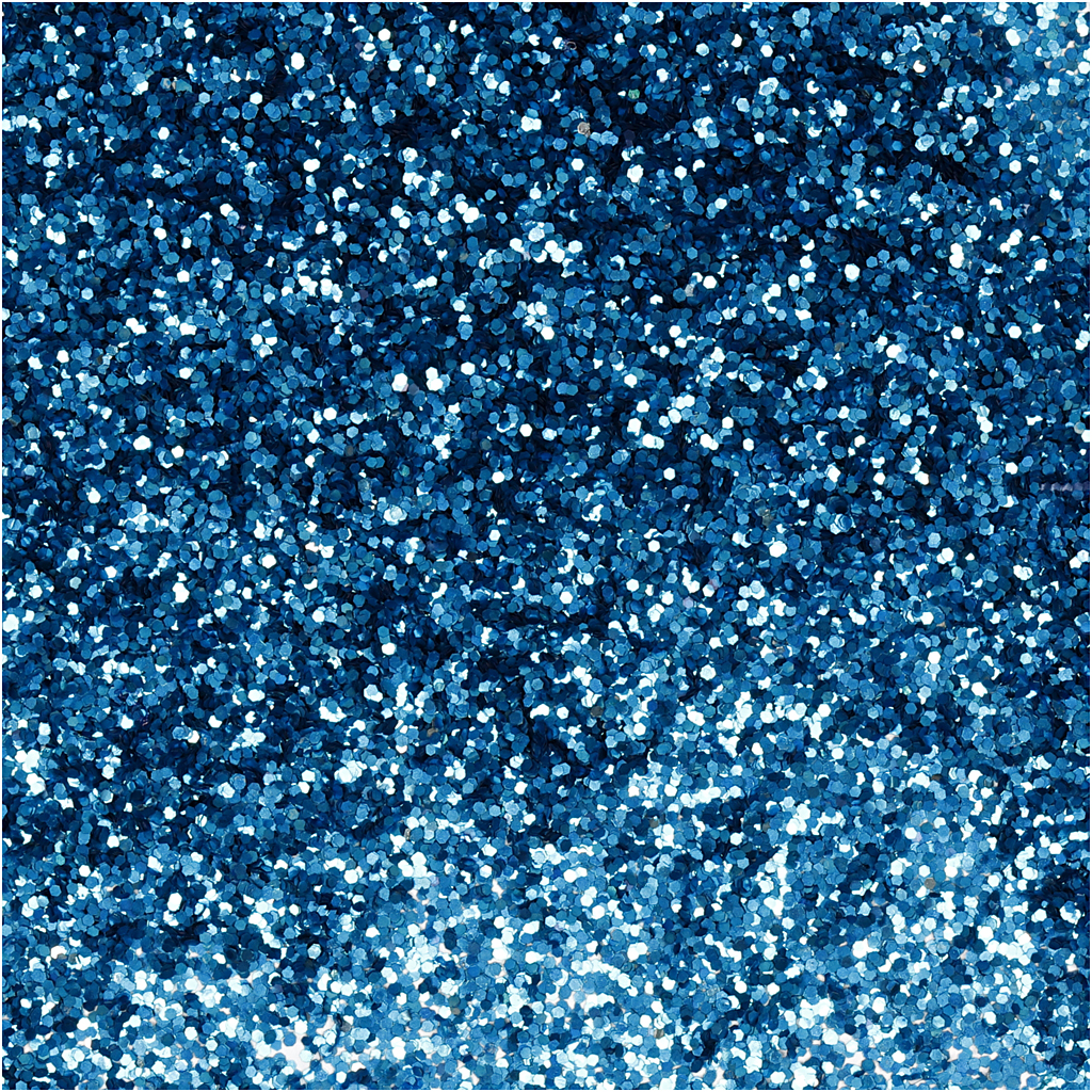 Bio-glimmer, Dia. 0,4 mm, blå, 10 g/ 1 burk