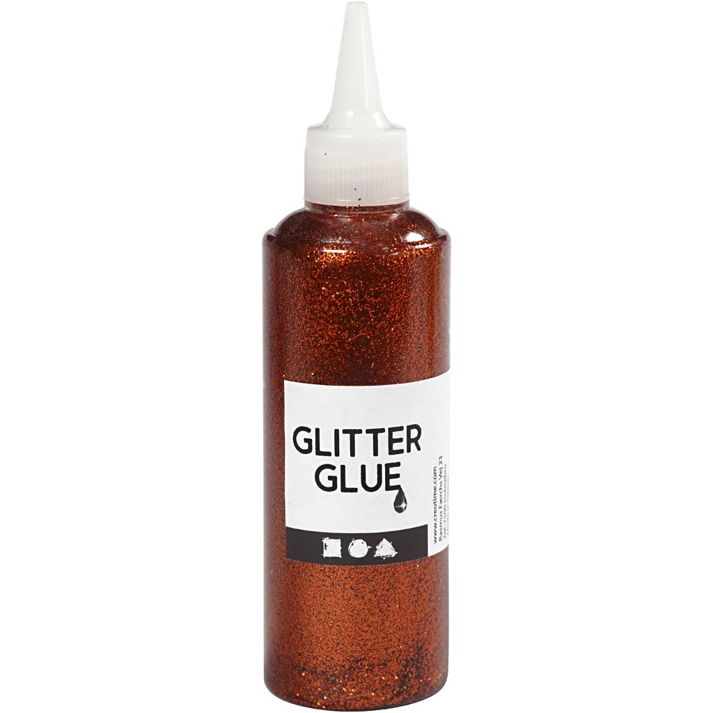 Glitterlim, orange, 118 ml/ 1 flaska