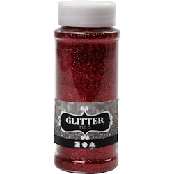 Glitter, röd, 110 g/ 1 burk
