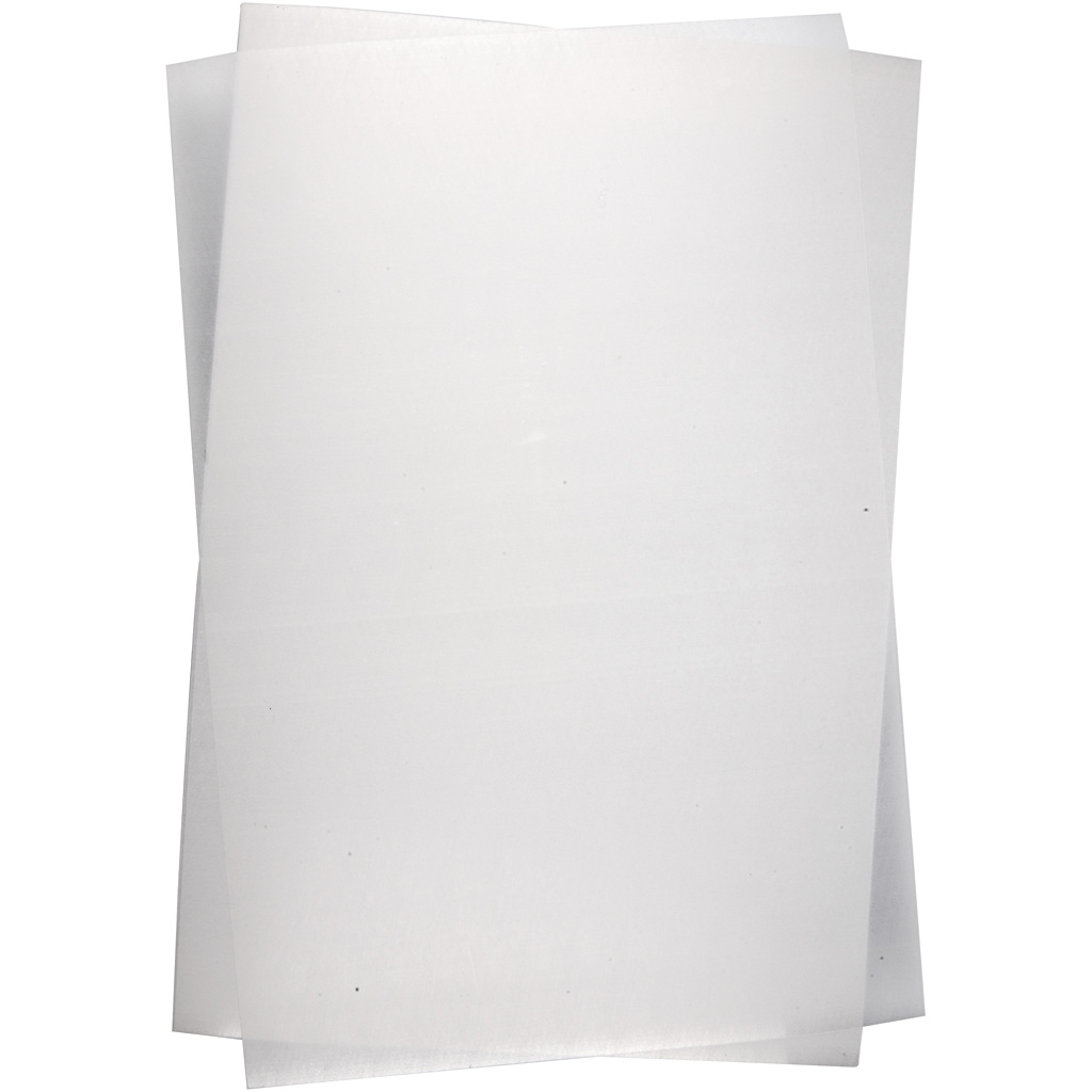 Krympplast, 20x30 cm, tjocklek 0,3 mm, Blank transparent, 100 ark/ 1 förp.
