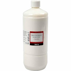 Decoupagelack, blank, 1000 ml/ 1 flaska