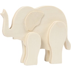 Djurfigurer, elefant, H: 12 cm, B: 16 cm, 1 st.