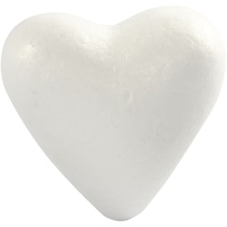 Hjärtan, H: 11 cm, vit, 5 st./ 1 förp.