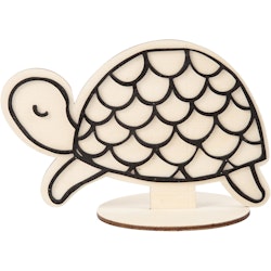 Dekorationsfigur, sköldpadda, H: 10 cm, 1 st.