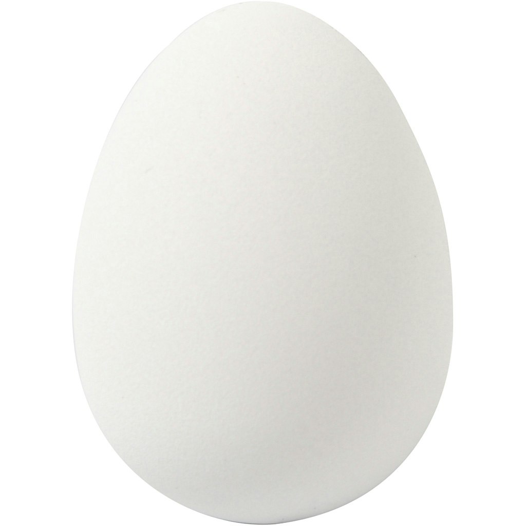 Vaktelägg, H: 4 cm, Dia. 2,5 cm, vit, 18 st./ 1 förp.