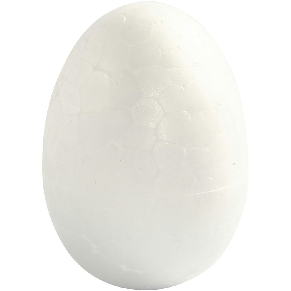 Ägg, H: 4,8 cm, vit, 100 st./ 1 förp.