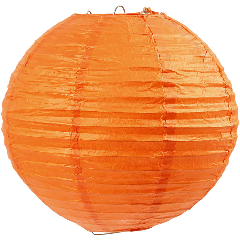 Papperslampa, Dia. 20 cm, orange, 1 st.
