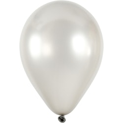 Ballonger, runda, Dia. 23 cm, silver, 8 st./ 1 förp.