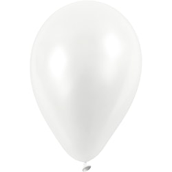 Ballonger, Dia. 23 cm, vit, 10 st./ 1 förp.