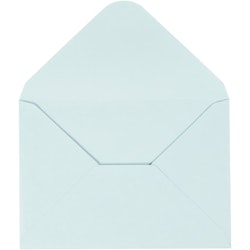 Kuvert, kuvertstl. 11,5x16 cm, 110 g, ljusblå, 10 st./ 1 förp.