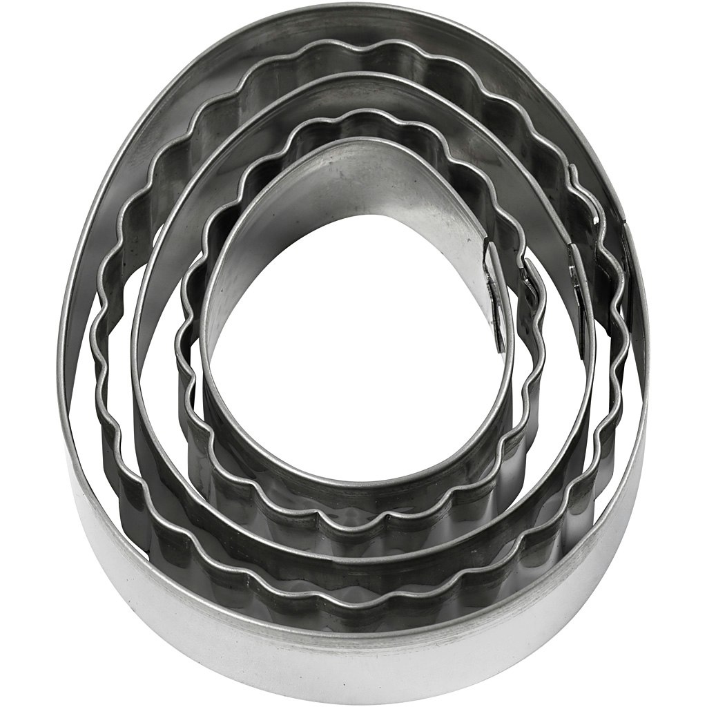 Utsticksform, ägg, stl. 8 cm, 5 st./ 1 förp.