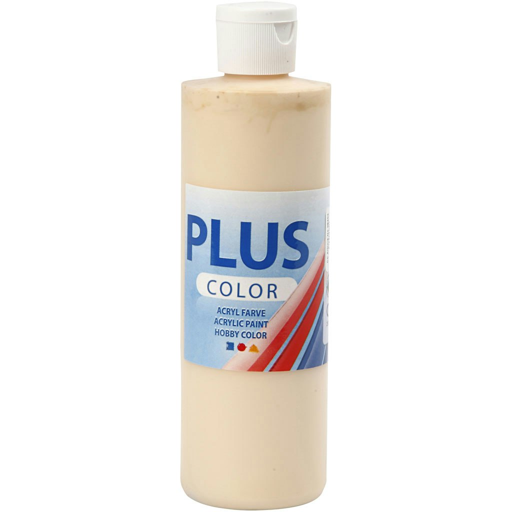 Plus Color hobbyfärg, ivory, 250 ml/ 1 flaska