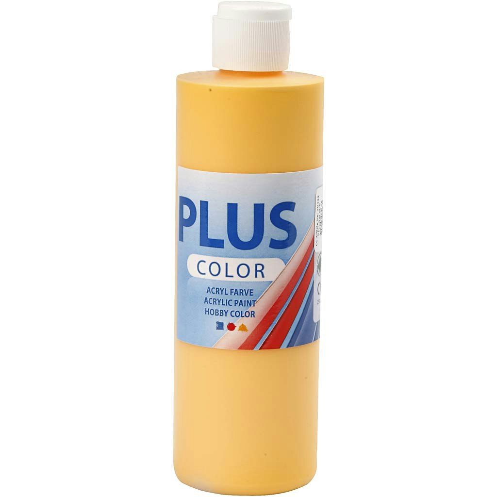 Plus Color hobbyfärg, yellow sun, 250 ml/ 1 flaska