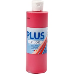 Plus Color hobbyfärg, primärröd, 250 ml/ 1 flaska