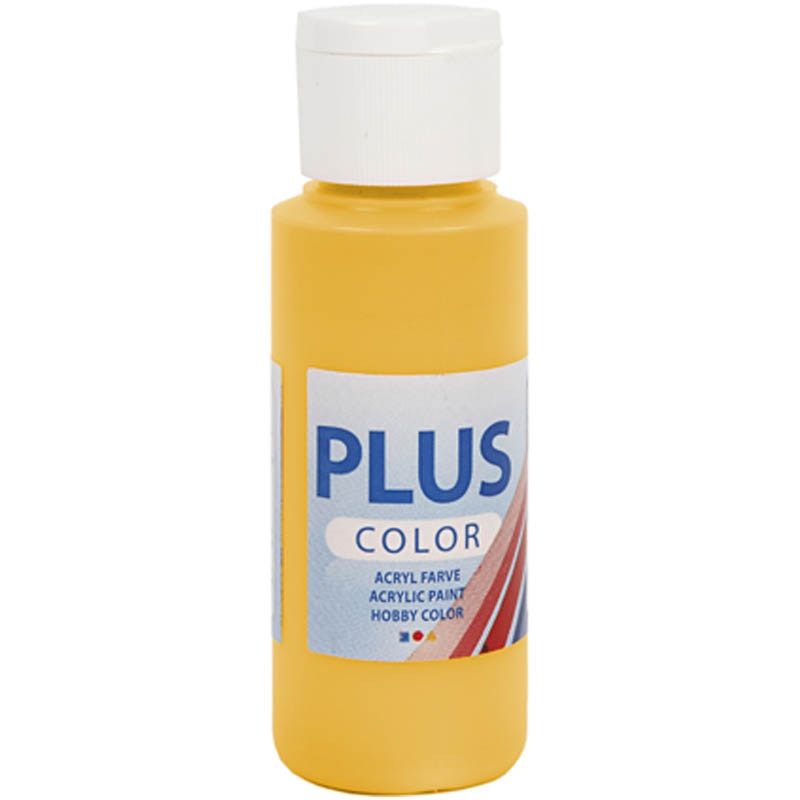 Plus Color hobbyfärg, yellow sun, 60 ml/ 1 flaska